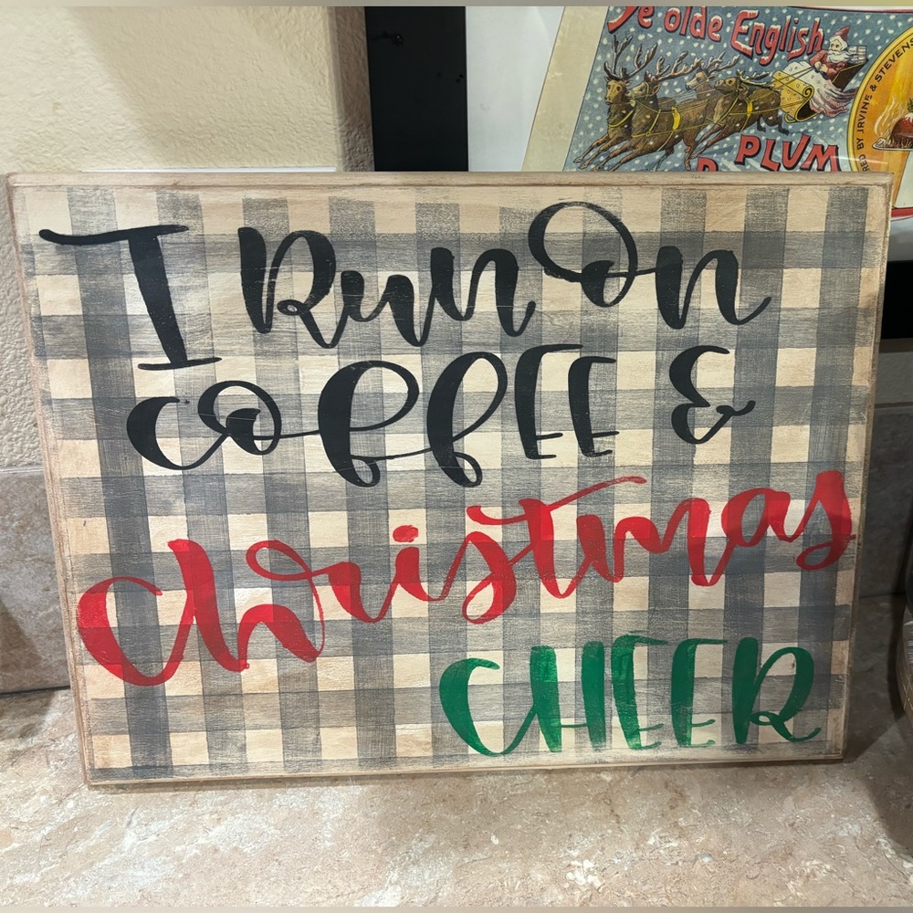 ✂️Christmas Sign - Run on Christmas Cheer✂️
